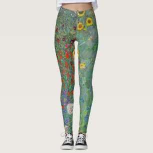 Legging Gustav Klimt - Jardim do País com Girassóis