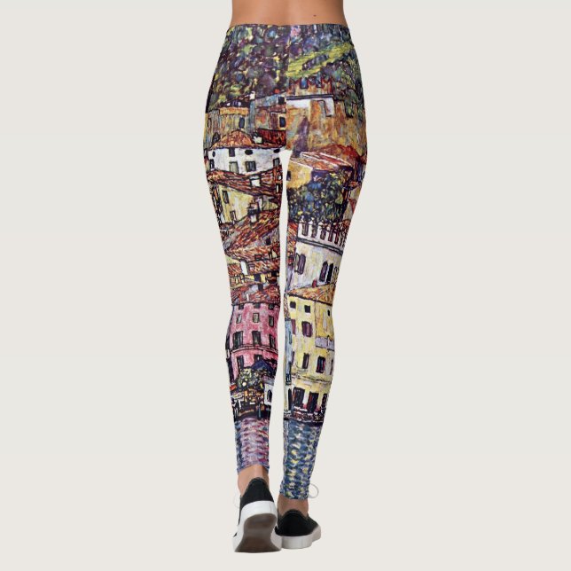 Legging Gustav Klimt - Malcesina no lago Garda Itália (Verso)