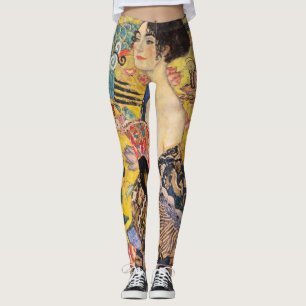 Legging Gustav Klimt - Senhora com ventilador