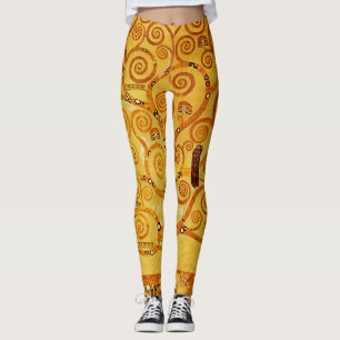 Legging Gustav Klimt Tree of Life: Art Nouveau Symbolista