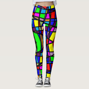 Legging Gym Arco-Íris Elétrico