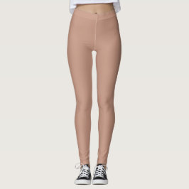 Legging Gym Beige Pink Dance Workout