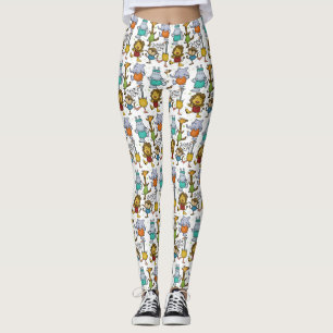 Legging Gym da selva que exercita animais