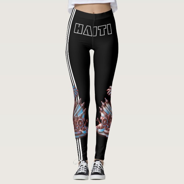 LEGGING HAITI FLAG BLACK HAVIC ACD (Frente)