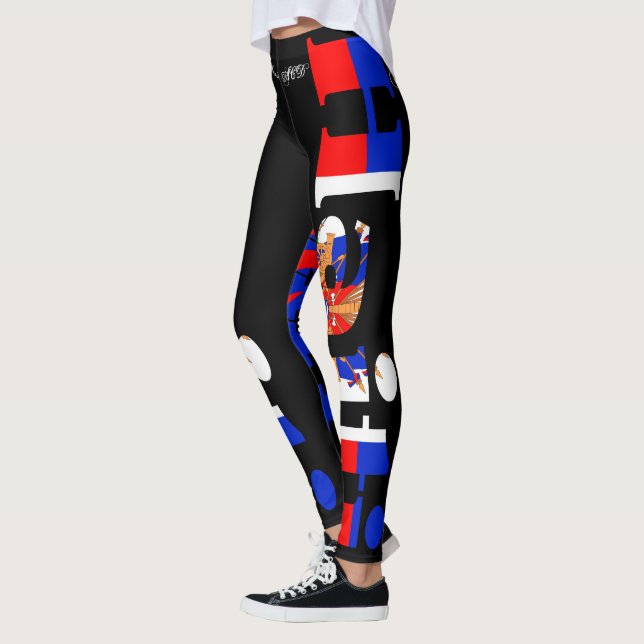 LEGGING HAITIAN FLAG BLACK LEGINGS HAVIC ACD (Esquerda)