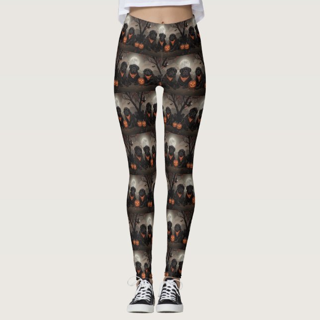 Legging Halloween Assustador de Terra Nova (Frente)