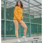 Legging Halloween Chic Orange White Na moda Witume<br><div class="desc">Padrão moderno, legal, assustador, chic, na moda, cor de laranja e branco geométrico de zag, respirável, costurada à mão, mulheres cheios de longa duração de trabalho esporte ioga ginástica de bruxas com calças de leggings de fantasia de bruxas, que se estica para ajustado seu corpo, abraços em todos os lugares...</div>