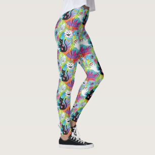 Legging Halloween do Fantasma Ghost Pumpkin de Gata Negra
