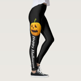 Legging Halloween Jack O Lantern Orange Pumpkin