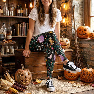 Legging Halloween Opulento Fofo Caprichoso Assustador Femi