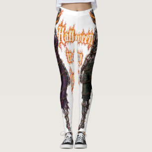 Legging Halloween Para Sempre No Meu Coração Abóbora Gótic