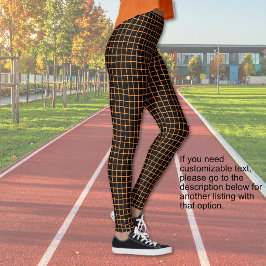 Legging Halloween - Preto com rede laranja - SEM TEXTO