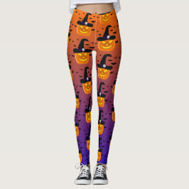 Legging Halloween Pumpkin Jack o’ Lanterna Bruxa Leggin