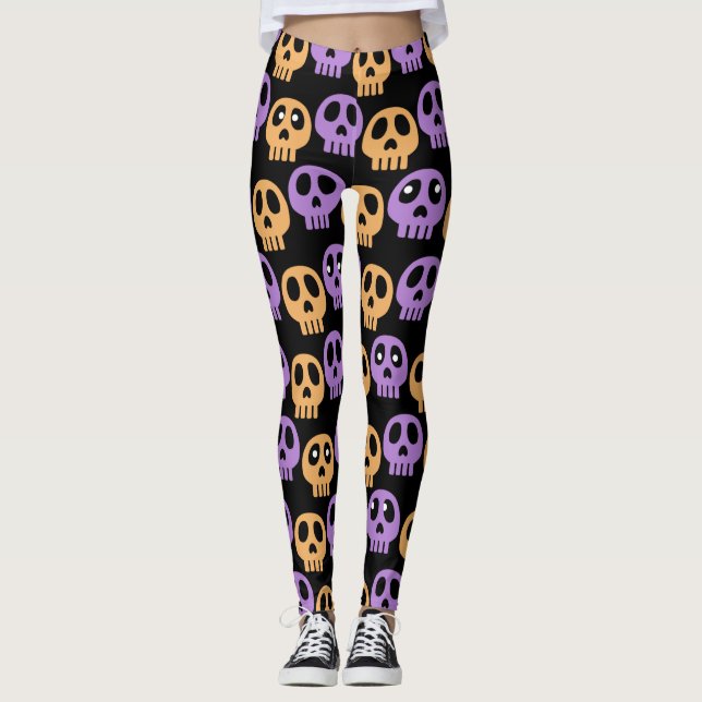 Legging Halloween Skulls (Frente)