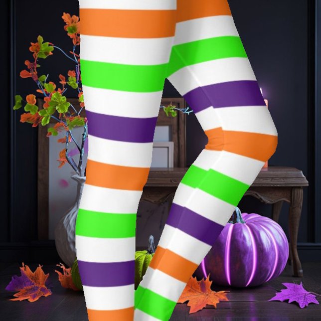 Legging Halloween Stripes (Criador carregado)