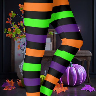 Legging Halloween Stripes