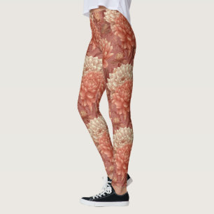 Legging Haltereflor de Dahlia Inspirado em Dahlia Empregad