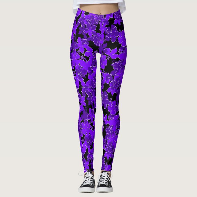 Legging Hanalei Hawaiian Hibiscus Camo Floral (Frente)