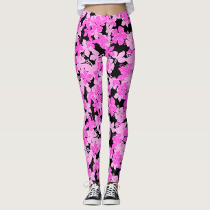 Legging Hanalei Hawaiian Hibiscus Camo Floral