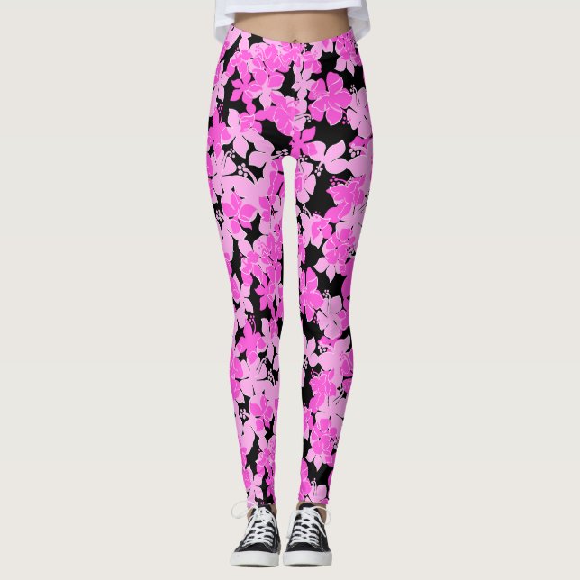 Legging Hanalei Hawaiian Hibiscus Camo Floral (Frente)