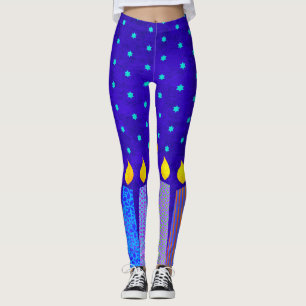 Legging Hanukkah Boho vela estrela de tartaruga de David B