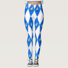Legging Hanukkah Dreidel Argyle Pattern