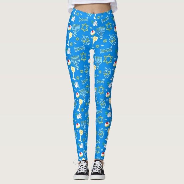 Legging Hanukkah Pattern (Frente)