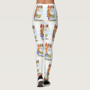 Legging Happy Summer Snowman Surfer Bebe coquetel fresco