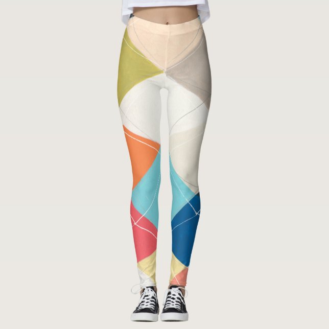Legging Harlequin Hopscotch - Padrão de Argyle (Frente)