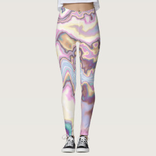 Legging Harmonia de Mármore Pastel Fluido