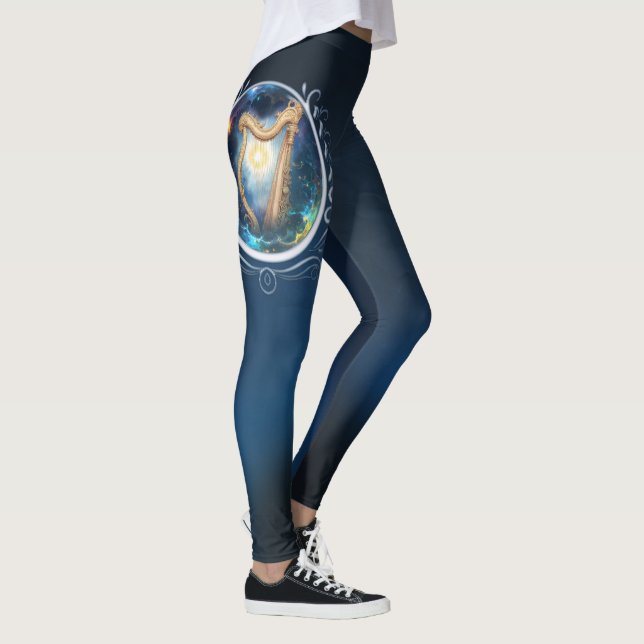 Legging Harpa Celestial dos Céus Ligados à Lua.  (Direita)