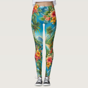 Legging Havaí tropical