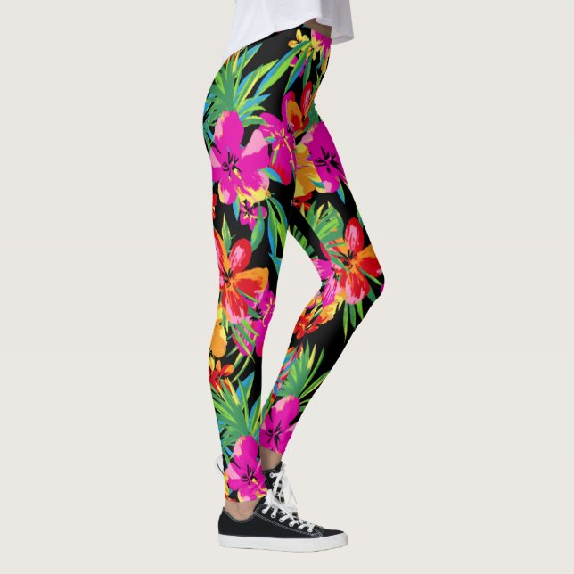 Legging Havaiano Flói Sua Cor De Fundo (Direita)