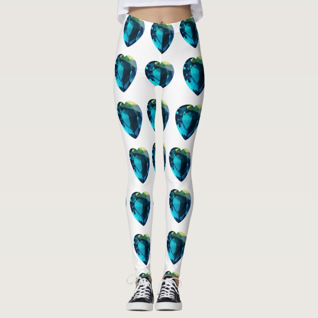 Legging Heart Aquamarine, Blue (Frente)