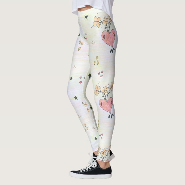 Legging Heart Art Impressão (Esquerda)