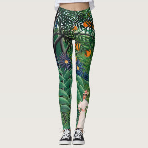 Legging Henri Rousseau - Mulher caminhando em uma Floresta