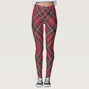 Legging Herança escocesa do clã do teste padrão vermelho
