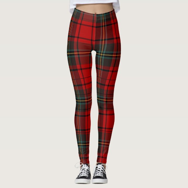 Legging Heritage Holiday Red Scottish Tartan Natal (Frente)