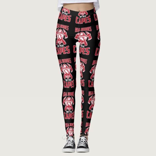 Legging Heróis Reais Não Vestem Capes Firefighter (Frente)