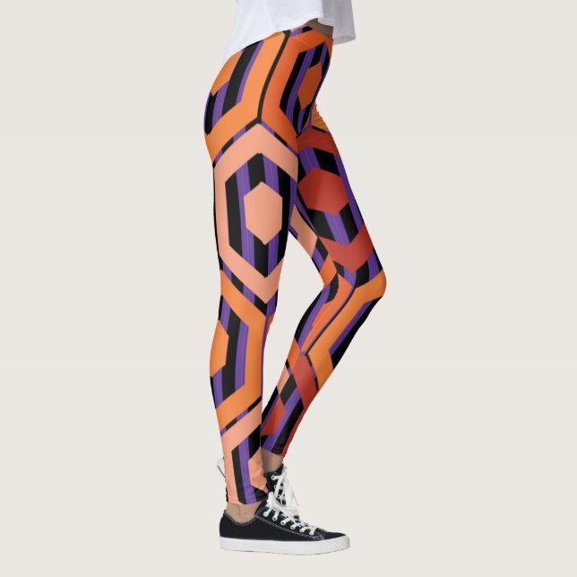 Legging Hexágonos de Halloween (Direita)