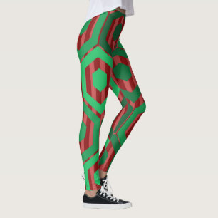 Legging Hexágonos de Natal