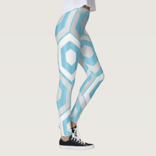 Legging Hexágonos e faixas de inverno