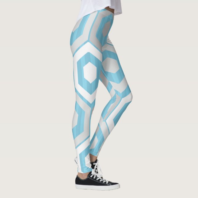 Legging Hexágonos e faixas de inverno (Direita)