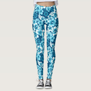 Legging hibisco floral do surf