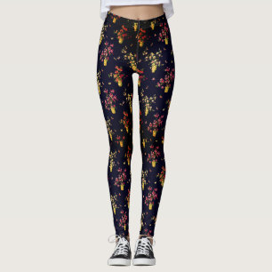 Legging Hibiscus Floral em Exibição