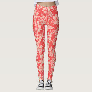 Legging Hibiscus Pareau afligiu tropicais havaianos