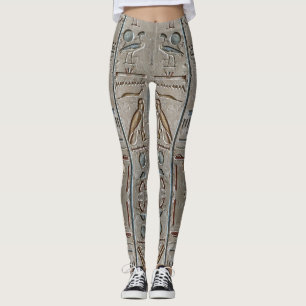 Legging Hieróglifo Antigo Egito Idioma Texto Gravado