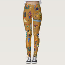 Legging Hieroglifo Egípcio Antigo - Padrão Hieroglifo