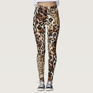 Legging High-Fashion Italian Leopard Print Aesthetic Wrap