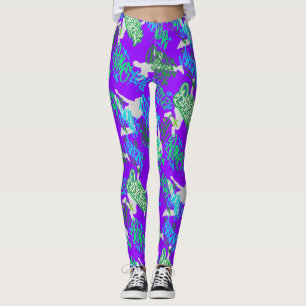 Legging Hip Hop Street Arts Padrão B Roxo BG